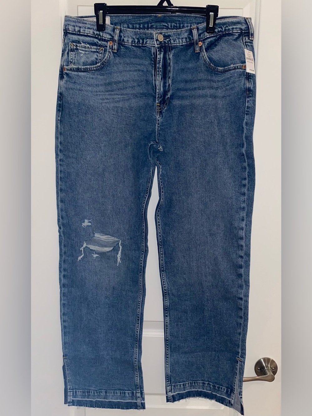 Gap women’s 90s Loose Mid Rise Split hem jeans
